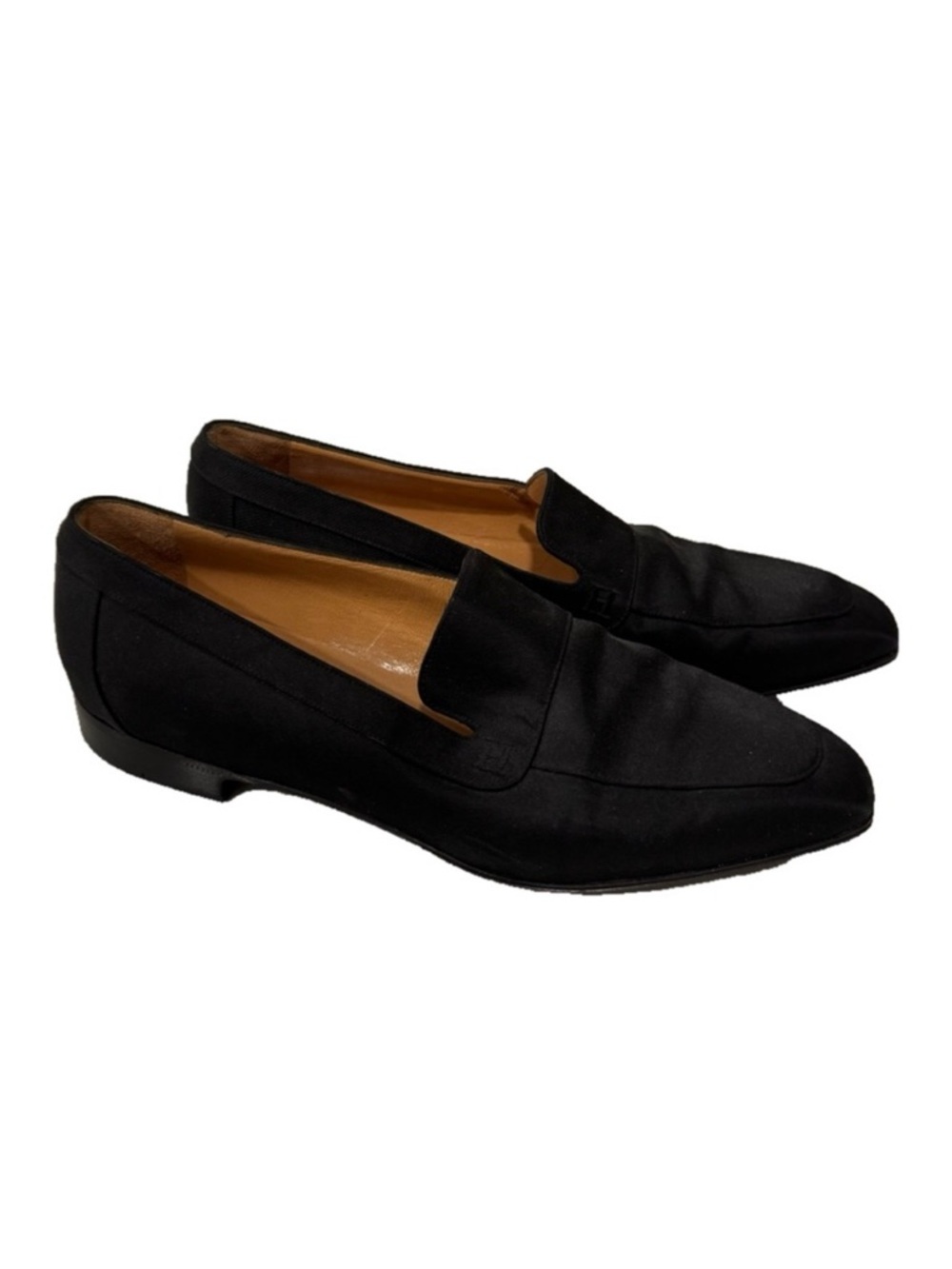 Authenticated Hermes Women’s Black Loafers
